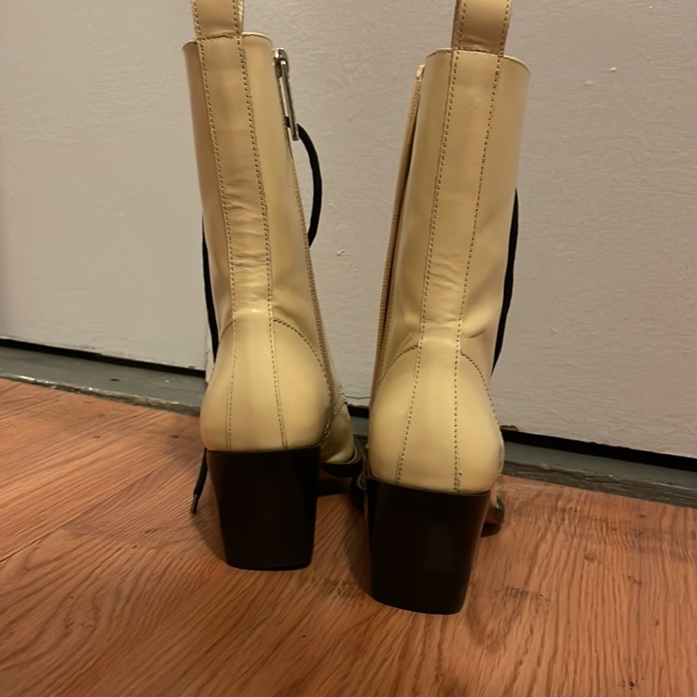 CHLOE RYLEE MEDIUM LEATHER ANKLE BOOTS - Picture 4 of 8